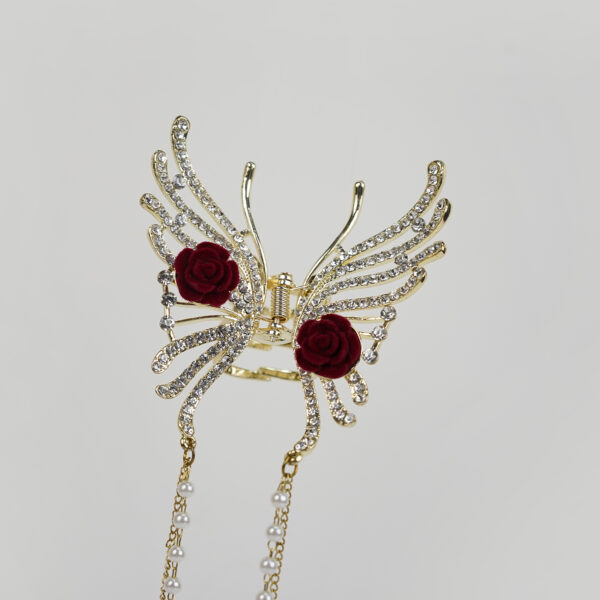 Rose Rhinestone Claw Clip - Image 3