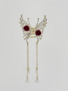 Rose Rhinestone Claw Clip