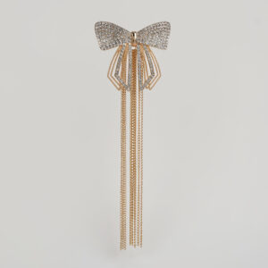 Bow Style Rhinestone Clip