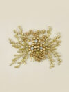 Lucie Floral Hair Comb(Golden)