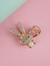 Golden Bunny Claw Clip