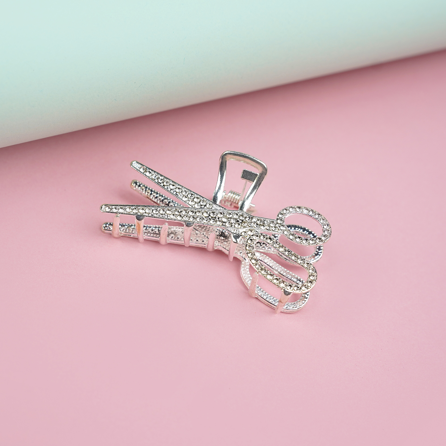 Silver Scissor Claw Clip