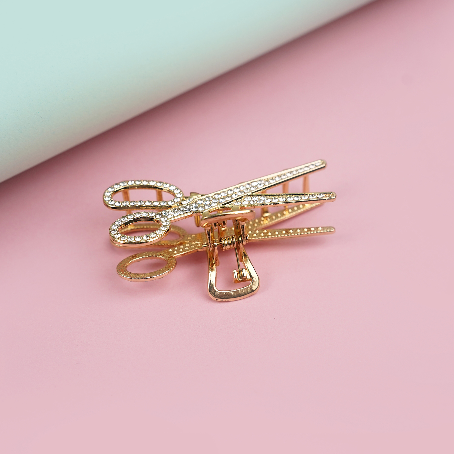 Golden Scissor Claw Clip