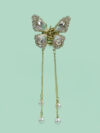Multi Butterfly Tassel Claw Clip