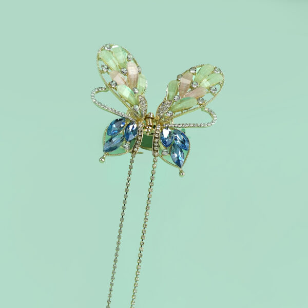 Multi Stone Butterfly Clip - Image 3