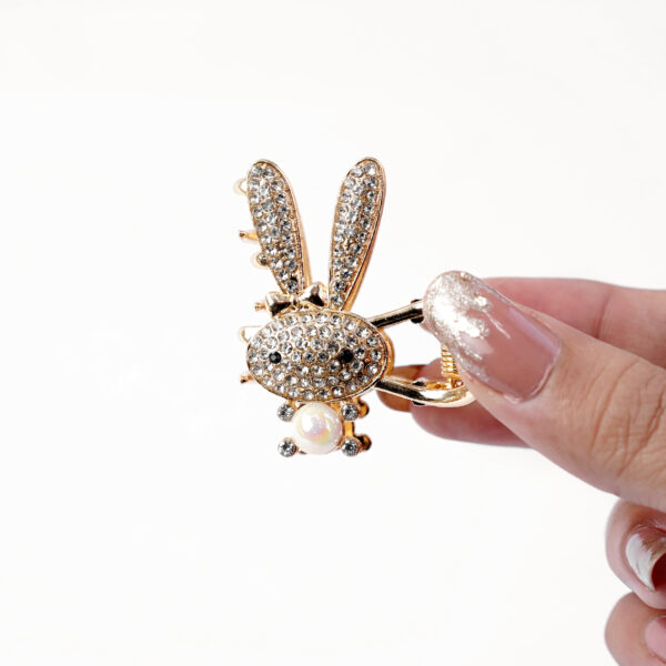Golden Bunny Claw Clip - Image 5