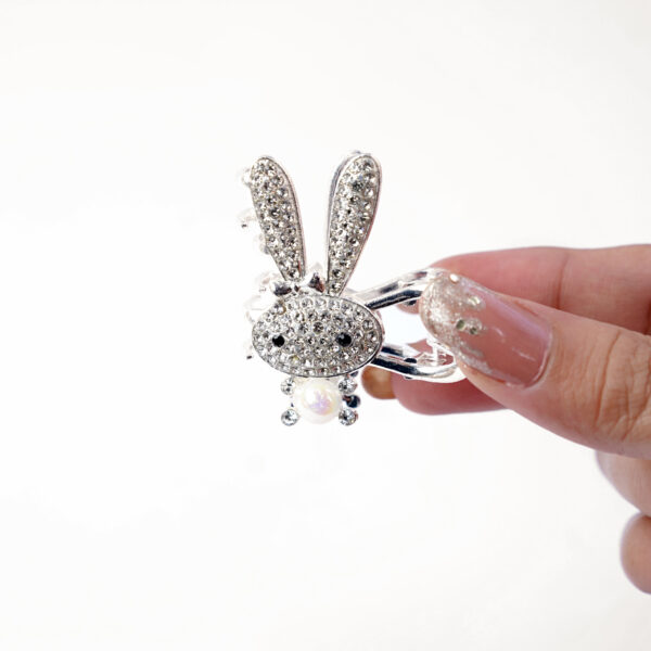 Silver Bunny Claw Clip - Image 6