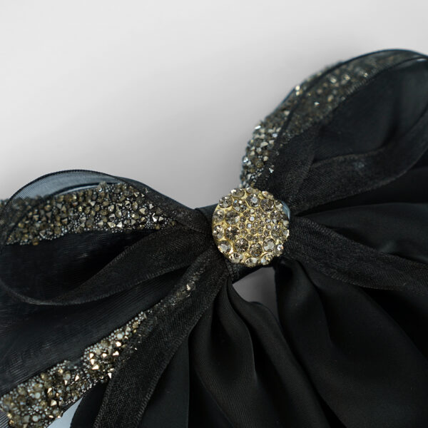 Black Silk Bow - Image 3