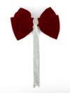 Velvet Bow Rhinestone