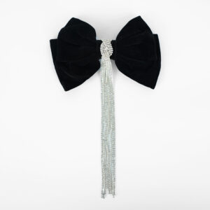 Velvet Bow Rhinestone